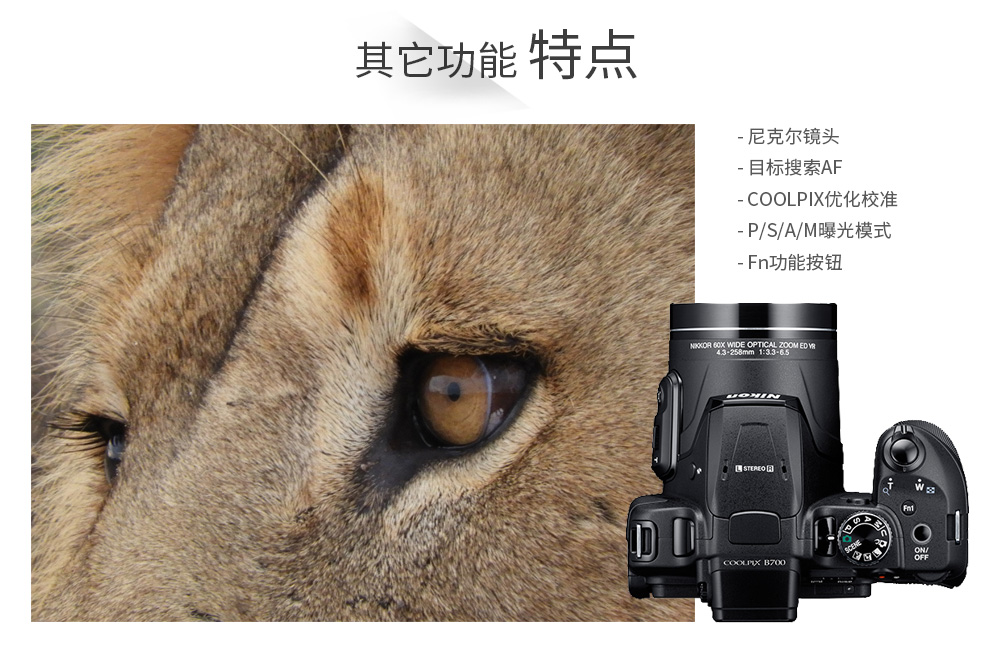 尼康/nikon coolpix b700 超长焦数码相机 60倍光学变焦 射月相机